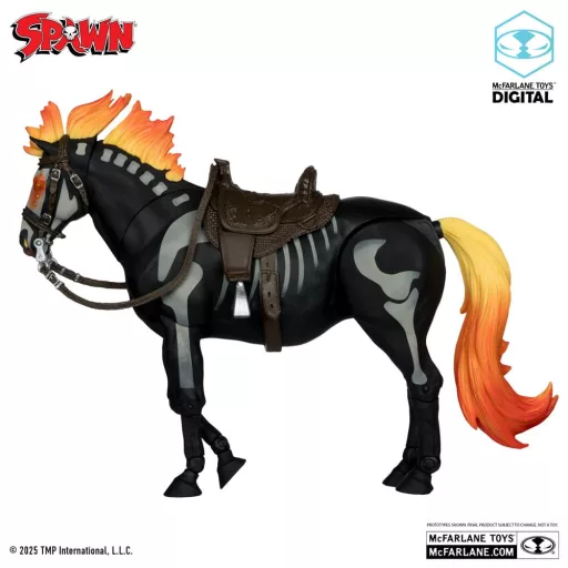 Spawn Action Figure Bloodaxe with Horse (Spawn: The Dark Ages) (McFarlane Toys 30th Anniversary) (Gold Label) 18 cm