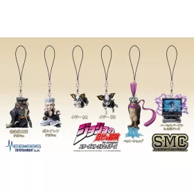   JoJo's Bizarre Adventure: Stardust Crusaders Mini figures Set Chozo Mascot Strap Collection Blind Box (6)