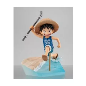   One Piece G.E.M. Series PVC Statue Monkey D. Luffy Run! Run! Run! 15th anniversary Ver. 12 cm