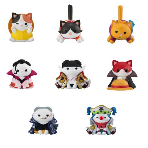 One Piece Mega Cat Project Trading Figure NyanPieceNyan! Ver. Luffy in Wano Kuni 3 cm Assortment (8)