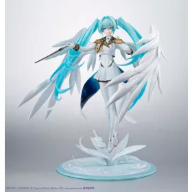   Mobile Suit Gundam x Hatsune Miku Lucrea PVC Statue Hatsune Miku x Wing Gundam Zero EW 45th Anniversary 27 cm