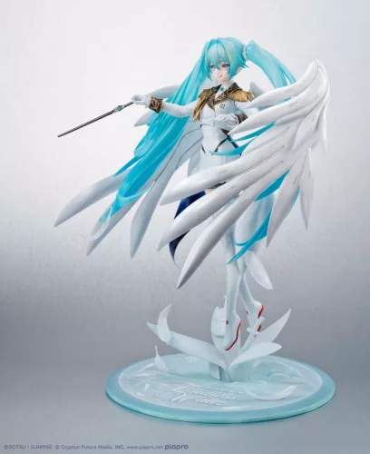 Mobile Suit Gundam x Hatsune Miku Lucrea PVC Statue Hatsune Miku x Wing Gundam Zero EW 45th Anniversary 27 cm
