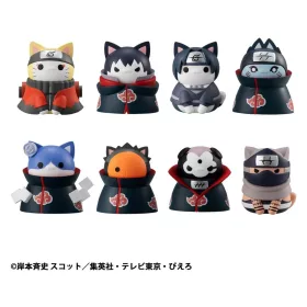   Naruto Shippuden Mega Cat Project Trading Figure Defense Battle of Village of Konoha! 3 cm Nyaruto! Blind Box Assortment (8) (re-run)