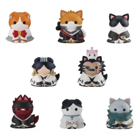   Bleach Mega Cat Project Minifigures 3 cm Thousand-Year Blood War Bleach Nyan Blind Box Display (8) (Repeat)
