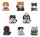 Bleach Mega Cat Project Minifigures 3 cm Thousand-Year Blood War Bleach Nyan Blind Box Display (8) (Repeat)