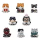 Bleach Mega Cat Project Minifigures 3 cm Thousand-Year Blood War Bleach Nyan Blind Box Display (8) (Repeat)