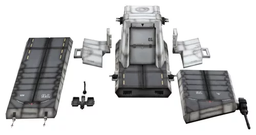 Gundam Unicorn Realistic Model Series Diorama 1/144 Scale Nahel Argama Catapult Deck (UC ver.) 138 cm