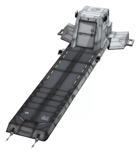 Gundam Unicorn Realistic Model Series Diorama 1/144 Scale Nahel Argama Catapult Deck (UC ver.) 138 cm
