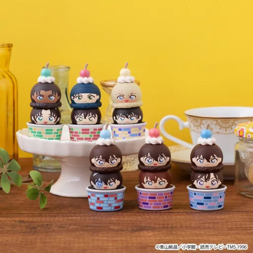 Detective Conan Tsumichen Stack up & Change Mini Figures 8 cm Blind Box Assortment (6) (with gift)
