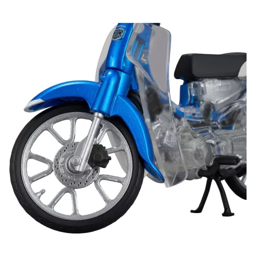 Honda Kaitanics Plastic Model Kit Super Cub 110 Glint Wave Blue Metalic