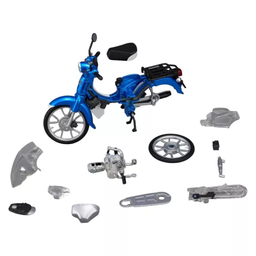 Honda Kaitanics Plastic Model Kit Super Cub 110 Glint Wave Blue Metalic