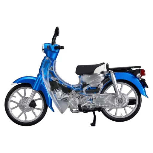 Honda Kaitanics Plastic Model Kit Super Cub 110 Glint Wave Blue Metalic