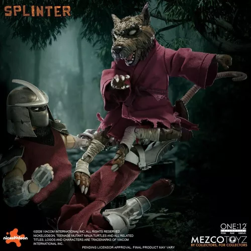 Teenage Mutant Ninja Turtles One:12 Collective Action Figure 1/12 Splinter 17 cm