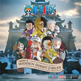   One Piece Freeny's Hidden Dissectables Marines Edition 4 inch Vinyl Figure Blind Box Display (6)