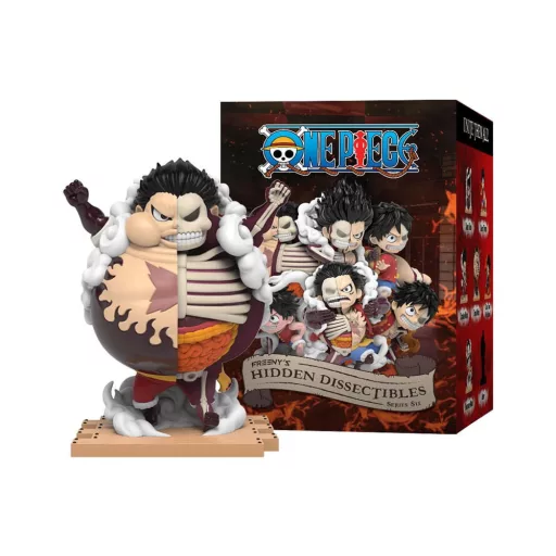 One Piece Blind Box Hidden Dissectibles Series 6 (Luffy Gear's) Display (6)