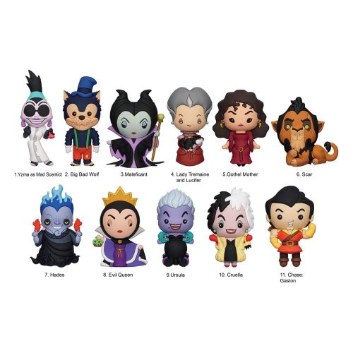 Disney PVC Bag Clips Villains Series 3 Display (24)