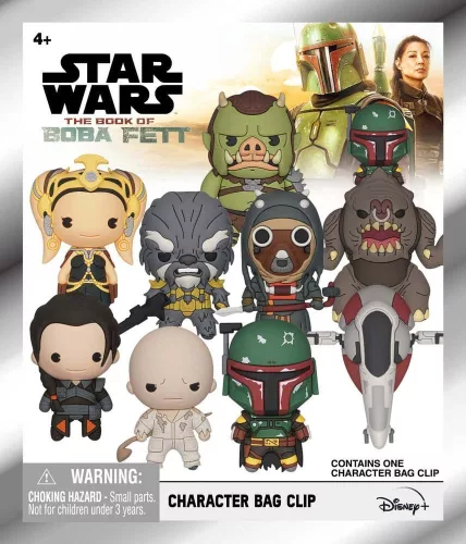 Star Wars: The Book of Boba Fett 3D Foam Bag Clips Series 1 Display (24)