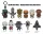 Star Wars Most Wanted Bounty Hunters 3D PVC Bag Clips Series 1 Display (24)