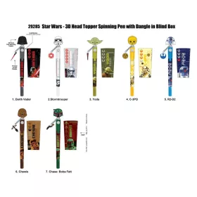 Star Wars 3D Head Topper Spinning Pen Display (12)