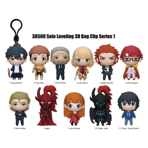 Solo Leveling 3D PVC Bag Clips Series 1 Blind Bag Display (24)