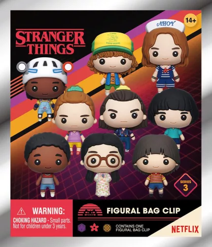 Stranger Things 3D PVC Bag Clips Series 3 Display (24)