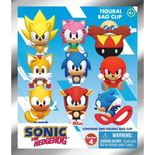 Sonic the Hedgehog PVC Bag Clips Series 4 Display (24)