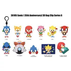 Sonic the Hedgehog 3D PVC Bag Clips Series 6 Display (24)