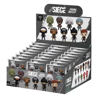 Six Siege 3D PVC Bag Clips Series 1 Display (24)