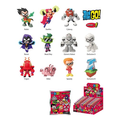 Teen Titans Go! PVC Bag Clips Series 01 Display (24)