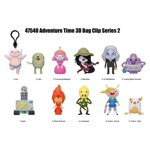 Adventure Time 3D PVC Bag Clips Series 2 Blind Bag Display (24)