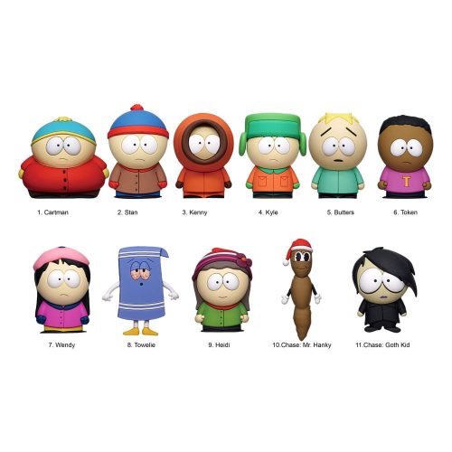 South Park 3D PVC Bag Clips Series 1 Display (24)