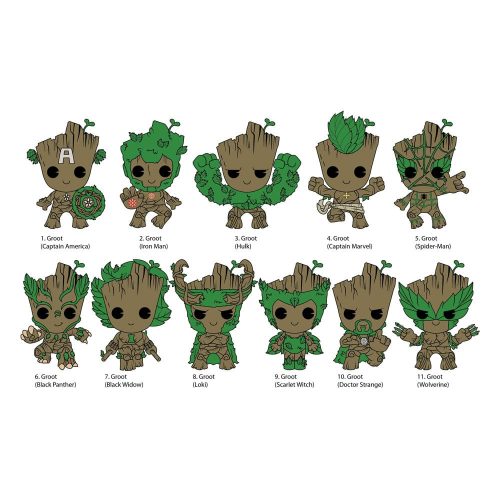 Guardians of the Galaxy PVC Bag Clips Groot Series 2 Display (24)