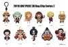 One Piece 3D PVC Bag Clips Series 2 Display (24)