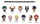 My Hero Academia 3D PVC Bag Clips Series 7 Display (24)