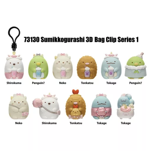 Sumikko Gurashi 3D PVC Bag Clips Series 1 Blind Bag Display (24)