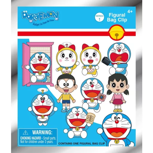 Doraemon 3D Foam Bag Clips Serie 1 Display (24)