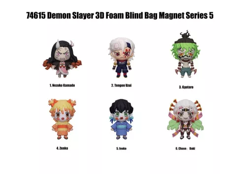 Demon Slayer Magnets blind pack Series 5 Display (12)