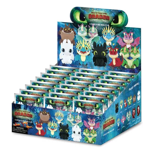 Így Neveld a Sárkányodat (How To Train Your Dragon) 3D PVC Bag Clips Series 1 Display (24)