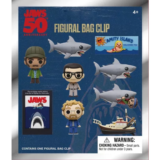 Jaws 3D PVC Bag Clips 50th Anniversary Series 1 Display (24)