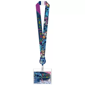   Lilo & Stitch Deluxe Lanyard with Card Holder Stitch Where's Scrump?