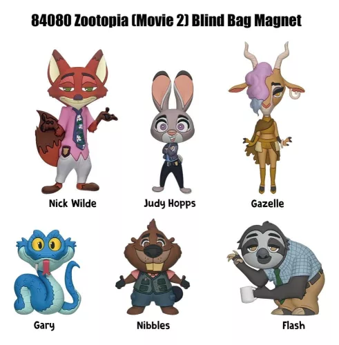 Zootopia 2 Magnets blind pack Series 1 Display (12)