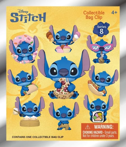 Lilo & Stitch 3D Foam Bag Clips Series 8 Display (24)