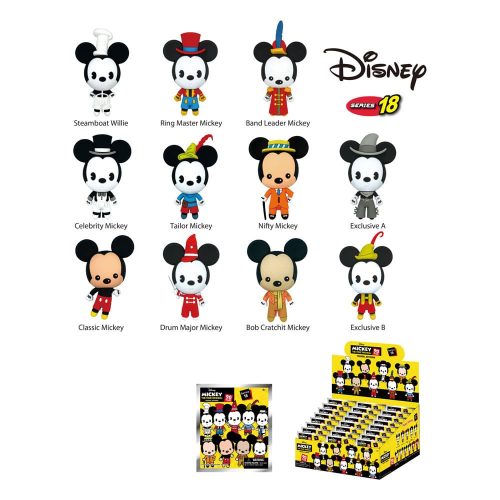 Disney PVC Bag Clips Mickey Through the Year Series 18 Display (24)