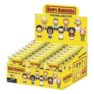 Bob's Burgers 3D Foam Bag Clips Series 1 Display (24)
