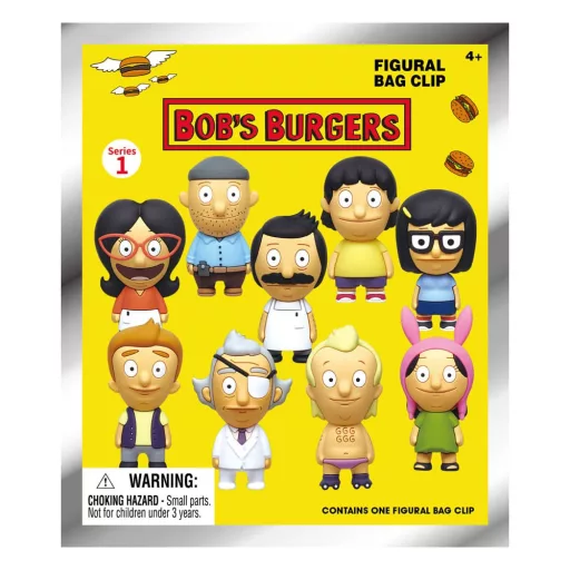 Bob's Burgers 3D Foam Bag Clips Series 1 Display (24)