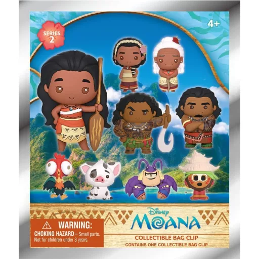 Moana 3D PVC Bag Clips Series 2 Display (24)