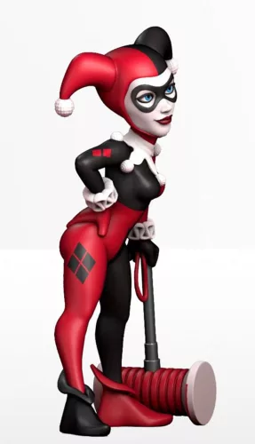 DC Comics Minix Figure Harley Quinn with hammer New Suit 12 cm