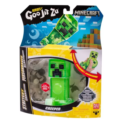 Minecraft Heroes of Goo Jit Zu Meteor Madness Stretch Figura Creeper 12 cm