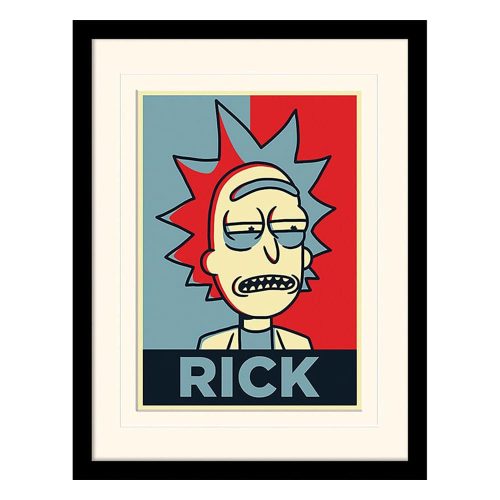 Rick and Morty Collector Print Keretezett Poszter Rick Campaign (white background)