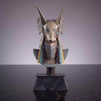   Stargate Desktop Replica Helmet Replica Jackal Guard Helmet Anubis 15 cm